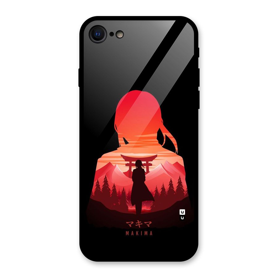 Amazing Makima Glass Back Case for iPhone 7