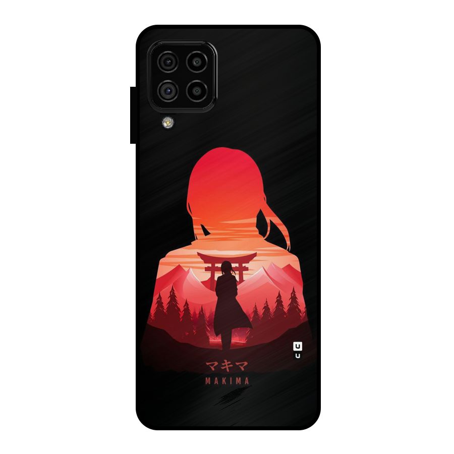 Amazing Makima Metal Back Case for Galaxy A22 4G