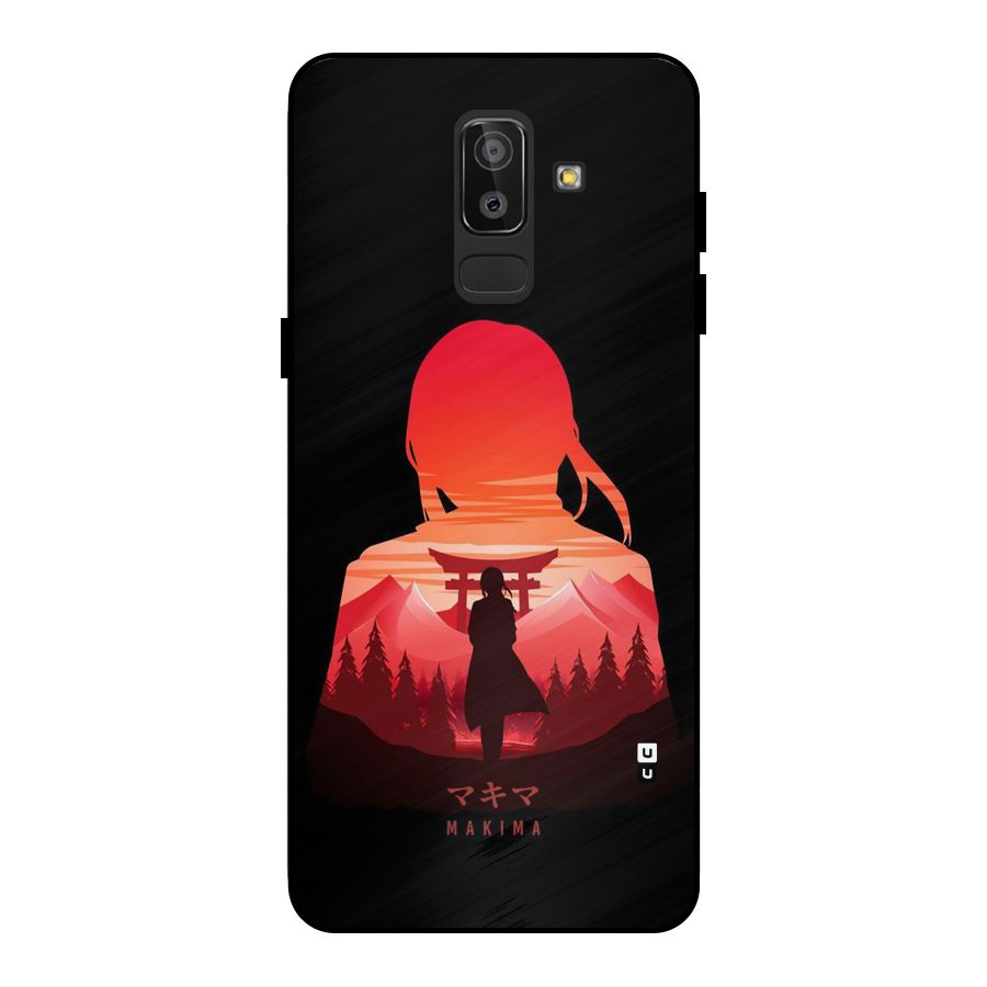 Amazing Makima Metal Back Case for Galaxy J8