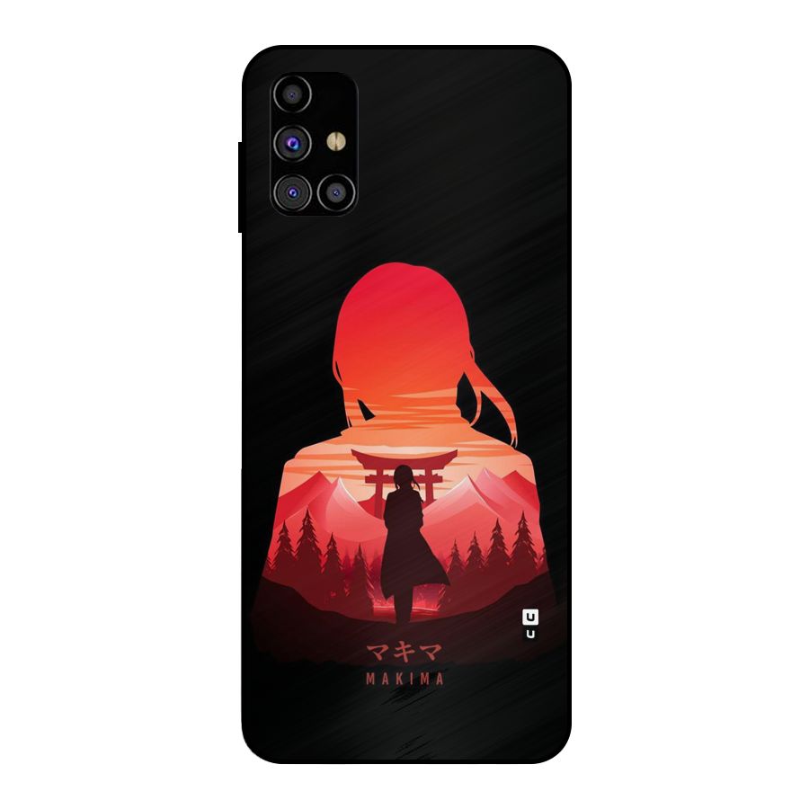 Amazing Makima Metal Back Case for Galaxy M31s