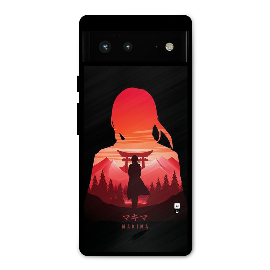 Amazing Makima Metal Back Case for Google Pixel 6