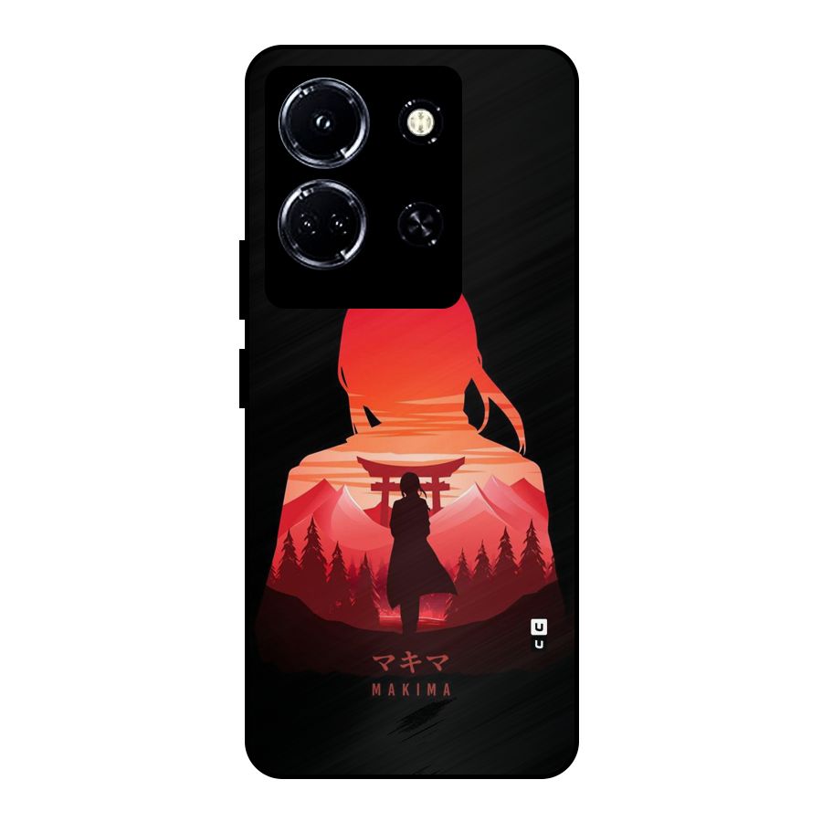 Amazing Makima Metal Back Case for Infinix Note 30 5G