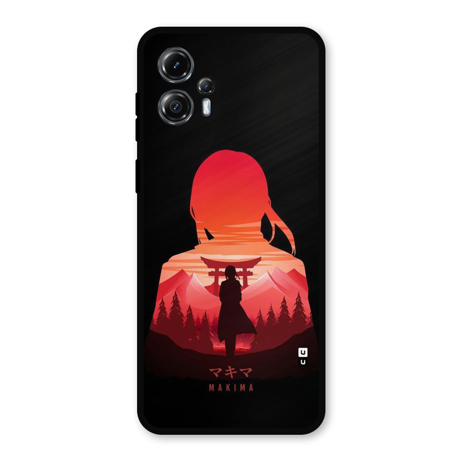 Amazing Makima Metal Back Case for Moto G13