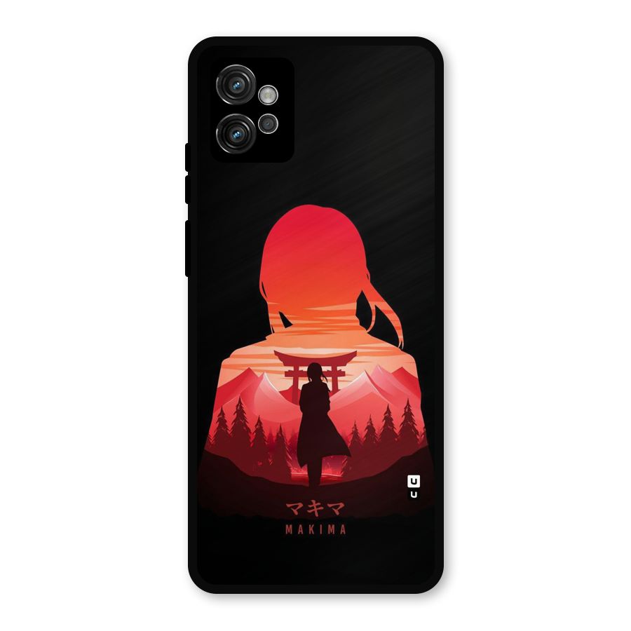 Amazing Makima Metal Back Case for Moto G32
