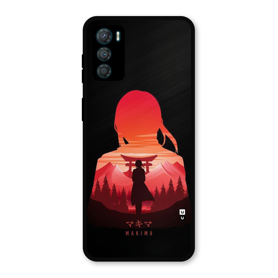 Amazing Makima Metal Back Case for Moto G42