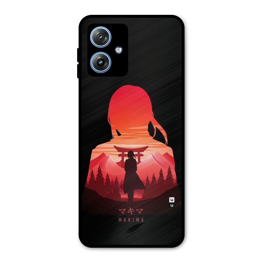 Amazing Makima Metal Back Case for Moto G54