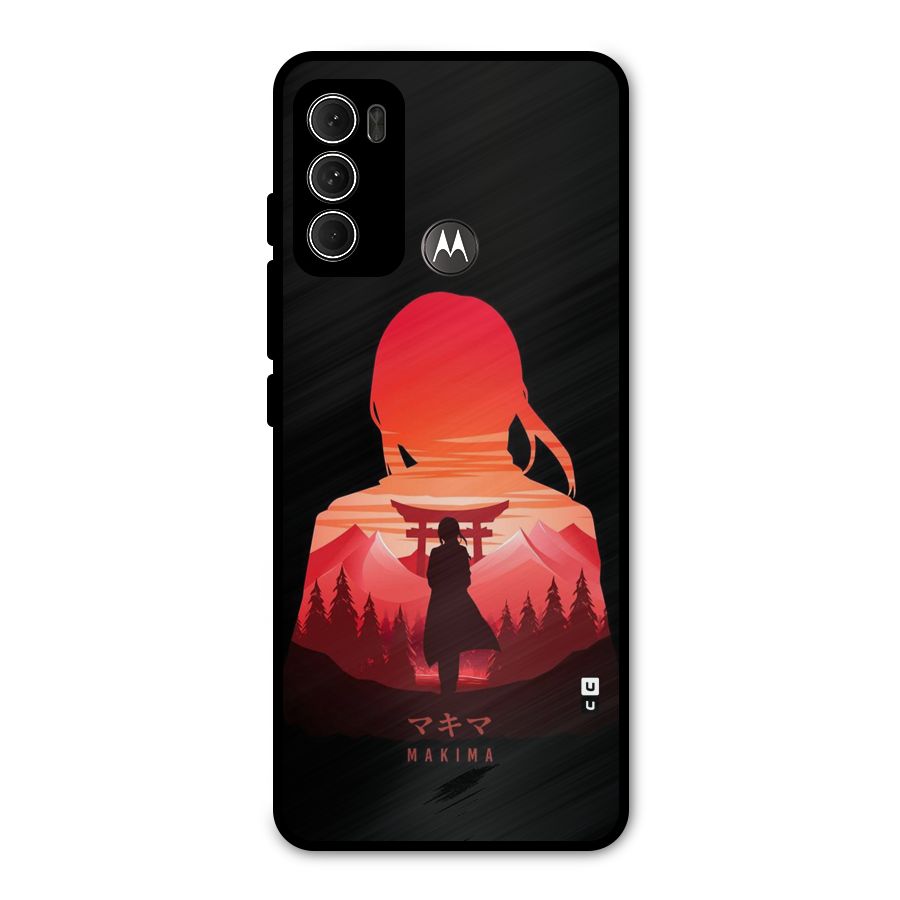 Amazing Makima Metal Back Case for Moto G60