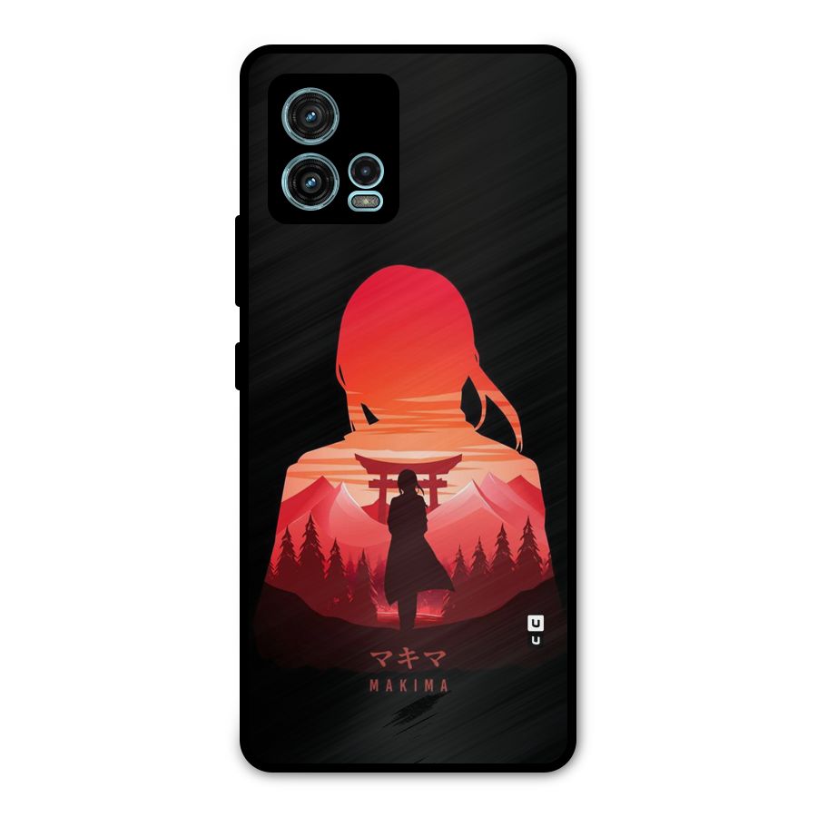 Amazing Makima Metal Back Case for Moto G72