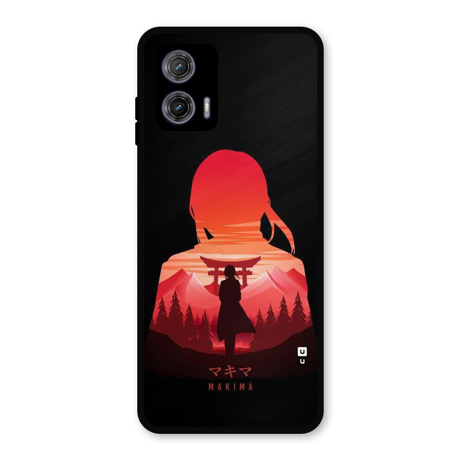 Amazing Makima Metal Back Case for Moto G73