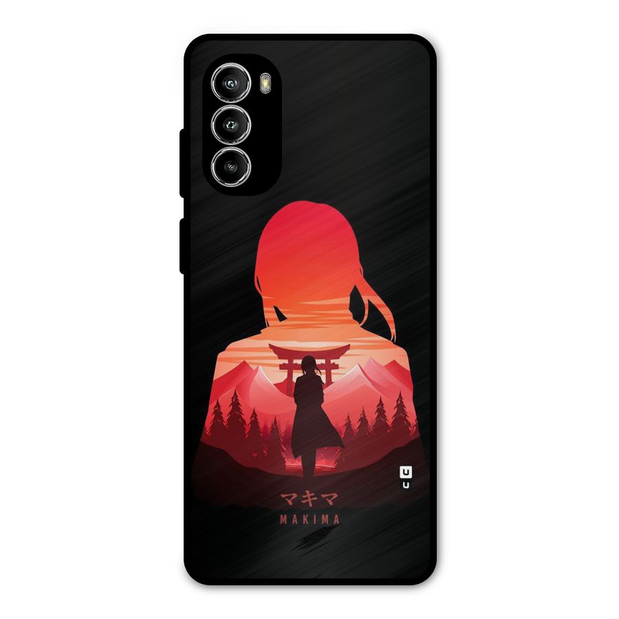 Amazing Makima Metal Back Case for Moto G82