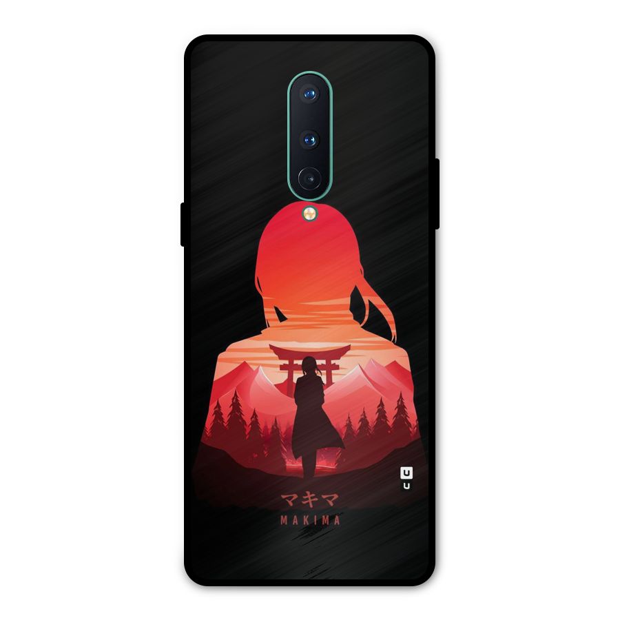 Amazing Makima Metal Back Case for OnePlus 8