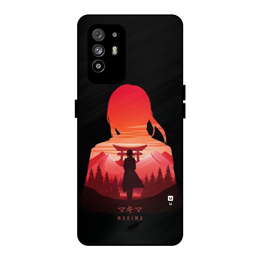 Amazing Makima Metal Back Case for Oppo F19 Pro Plus 5G