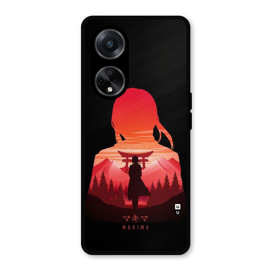 Amazing Makima Metal Back Case for Oppo F23