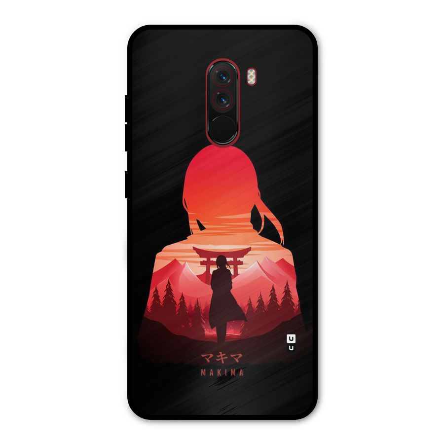 Amazing Makima Metal Back Case for Poco F1