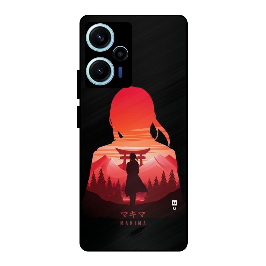 Amazing Makima Metal Back Case for Poco F5