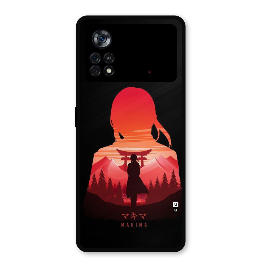 Amazing Makima Metal Back Case for Poco X4 Pro 5G