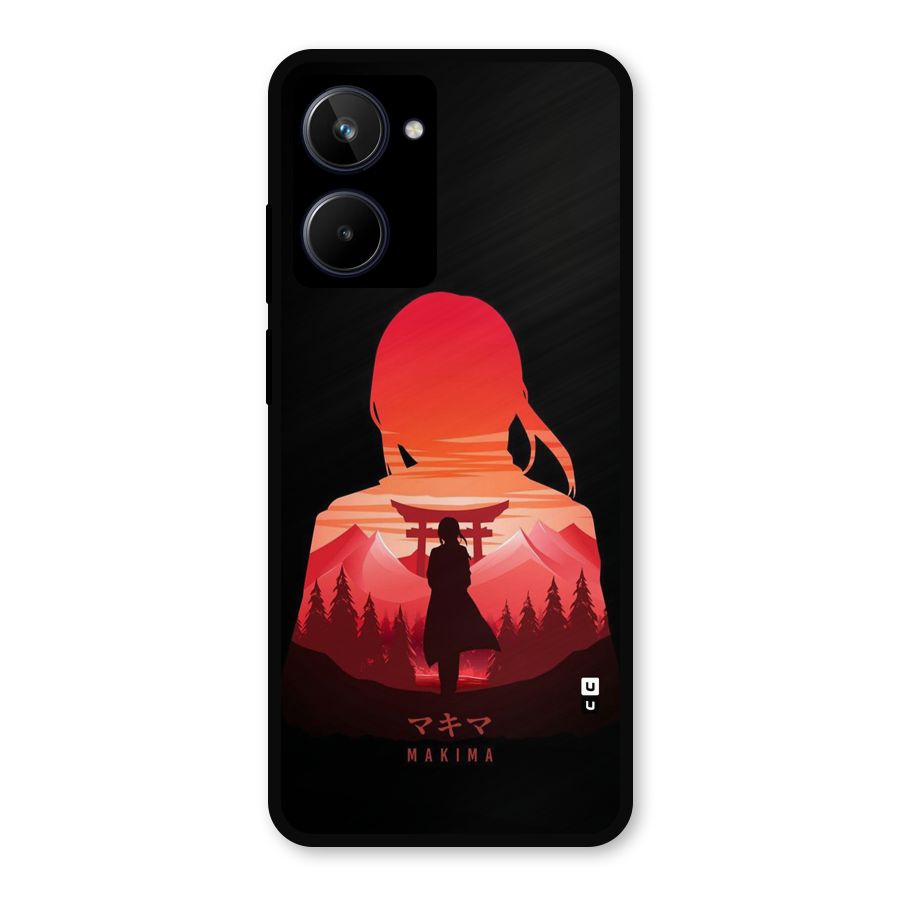 Amazing Makima Metal Back Case for Realme 10
