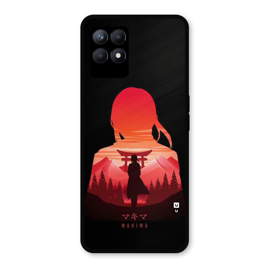 Amazing Makima Metal Back Case for Realme 8i