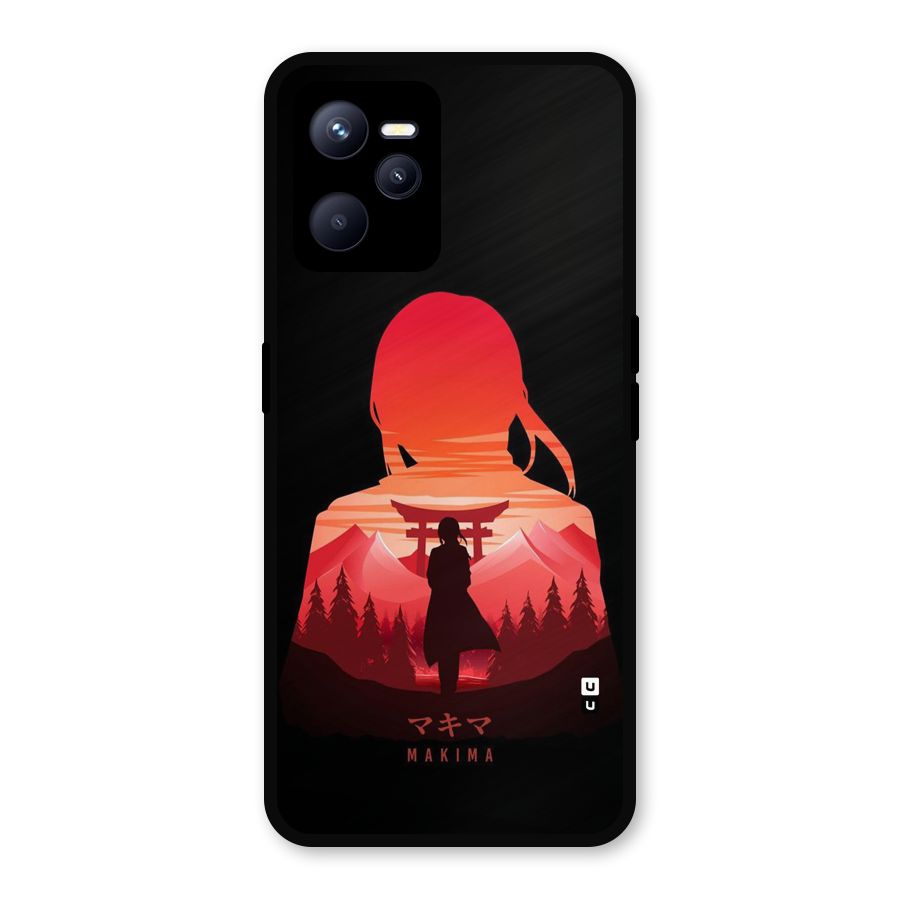 Amazing Makima Metal Back Case for Realme C35