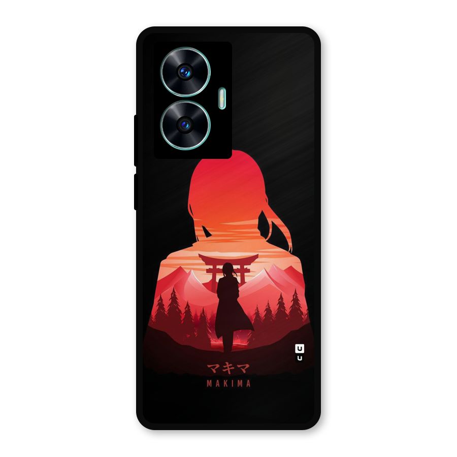 Amazing Makima Metal Back Case for Realme C55