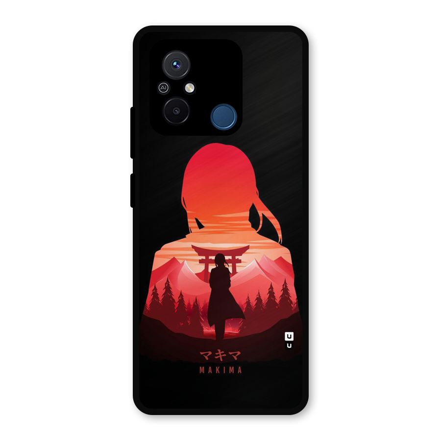 Amazing Makima Metal Back Case for Redmi 12C