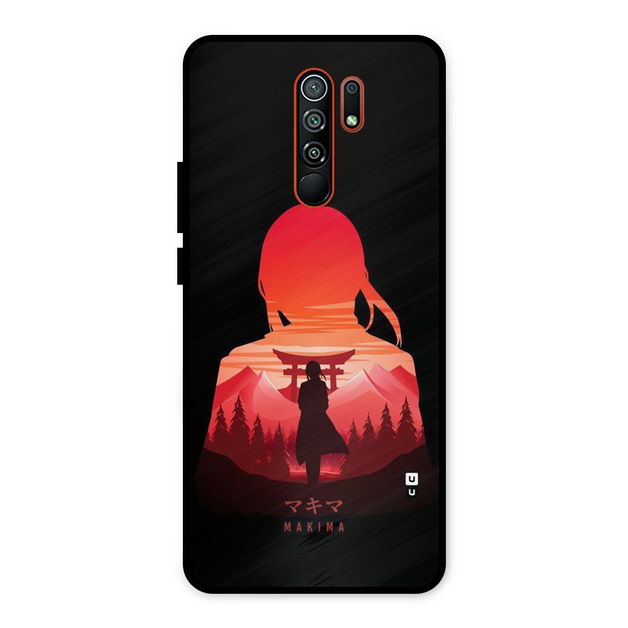 Amazing Makima Metal Back Case for Redmi 9 Prime