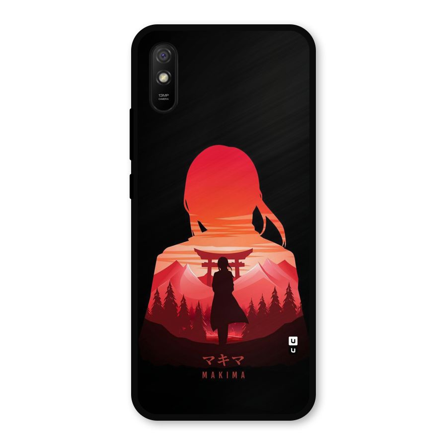 Amazing Makima Metal Back Case for Redmi 9a