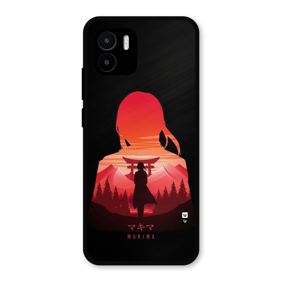 Amazing Makima Metal Back Case for Redmi A1