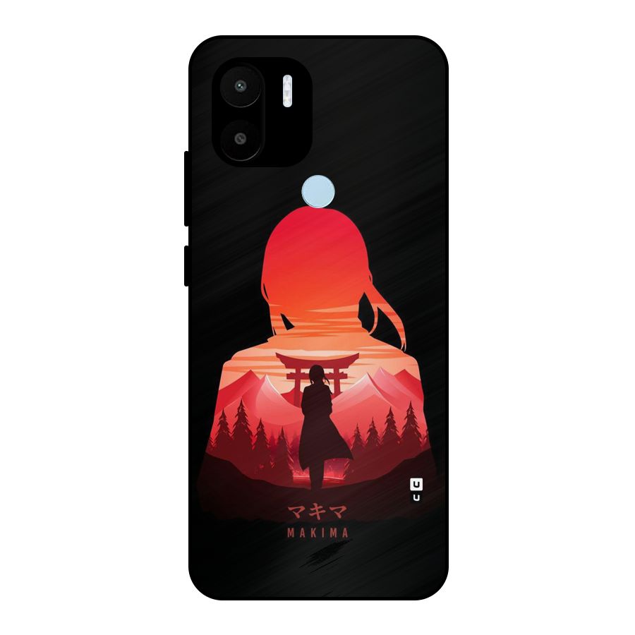 Amazing Makima Metal Back Case for Redmi A2 Plus