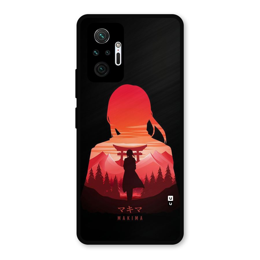 Amazing Makima Metal Back Case for Redmi Note 10 Pro Max