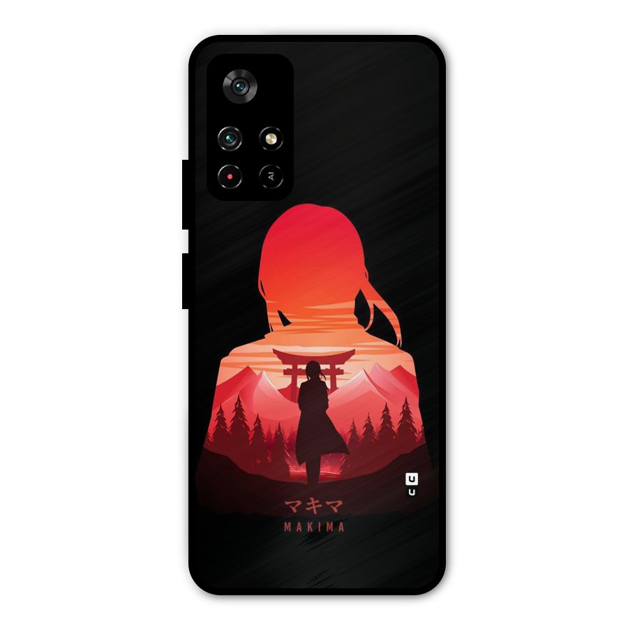 Amazing Makima Metal Back Case for Redmi Note 11T 5G