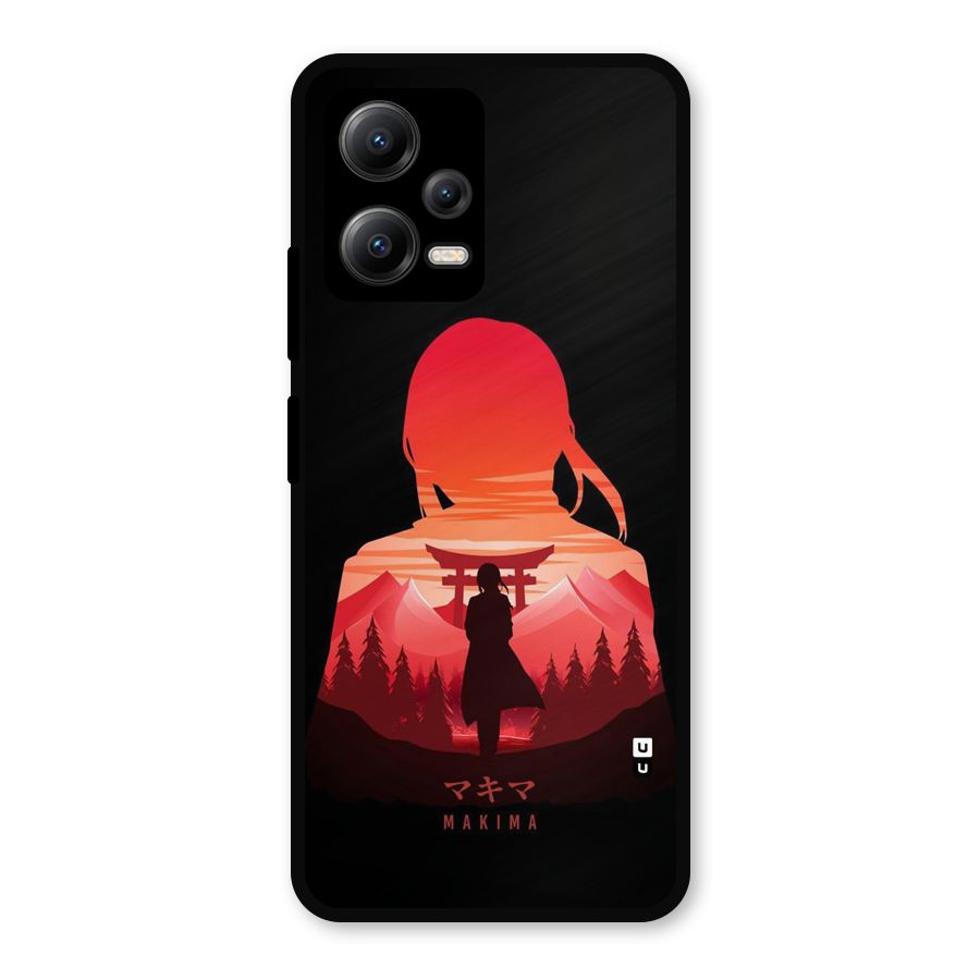 Amazing Makima Metal Back Case for Redmi Note 12 5G