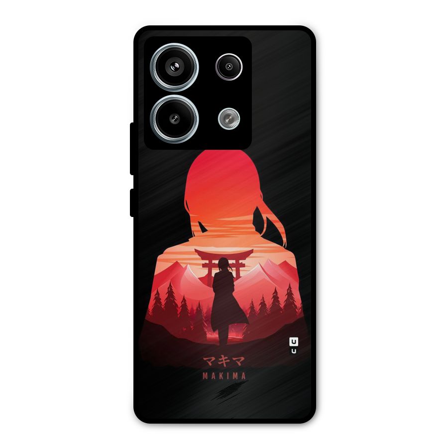 Amazing Makima Metal Back Case for Redmi Note 13 Pro 5G