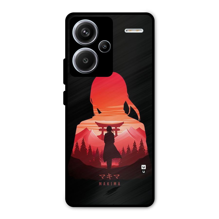 Amazing Makima Metal Back Case for Redmi Note 13 Pro Plus