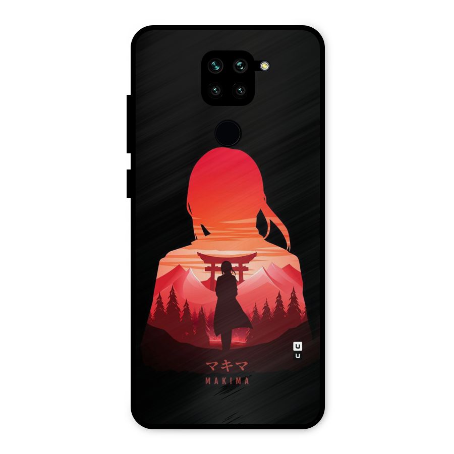 Amazing Makima Metal Back Case for Redmi Note 9
