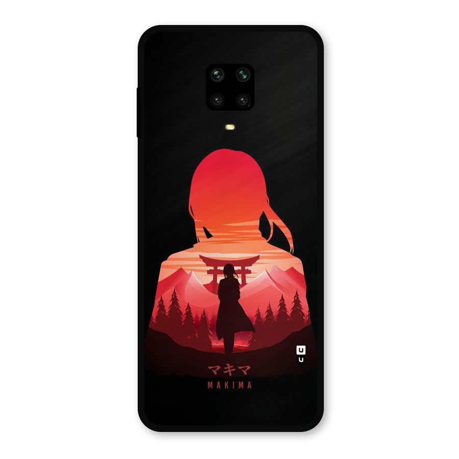 Amazing Makima Metal Back Case for Redmi Note 9 Pro Max