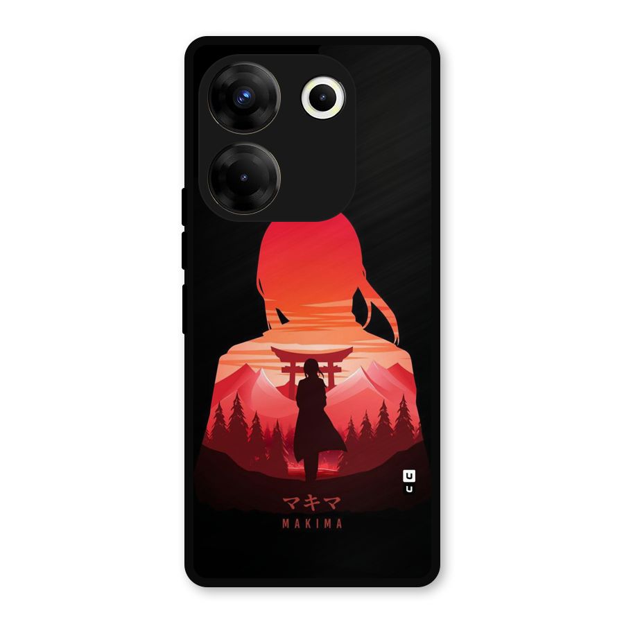 Amazing Makima Metal Back Case for Tecno Camon 20 Pro