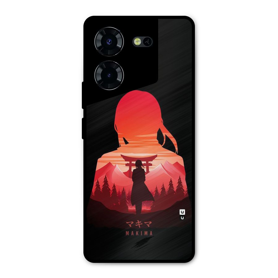 Amazing Makima Metal Back Case for Tecno Pova 5 Pro 5G
