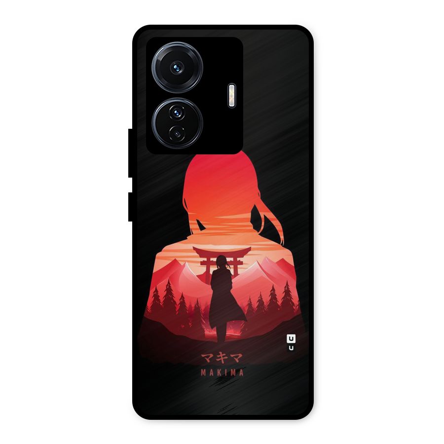Amazing Makima Metal Back Case for Vivo T1 Pro