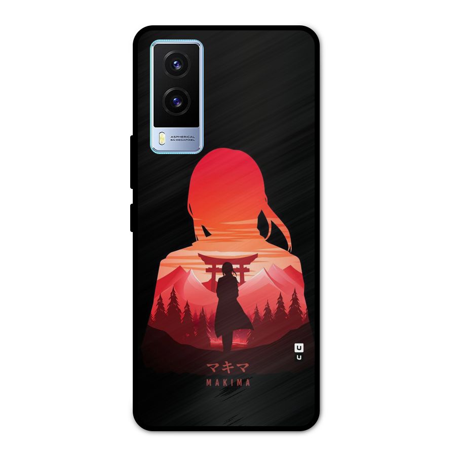 Amazing Makima Metal Back Case for Vivo V21e 5G