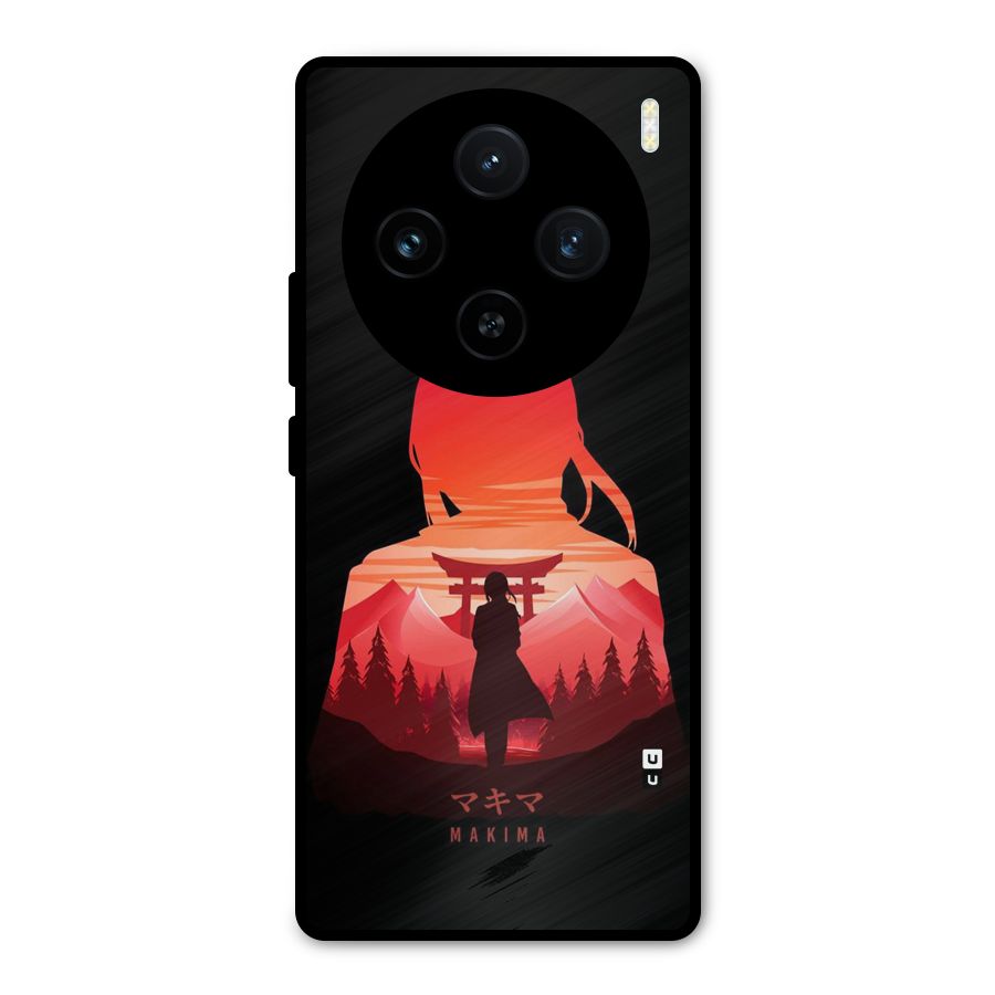 Amazing Makima Metal Back Case for Vivo X100