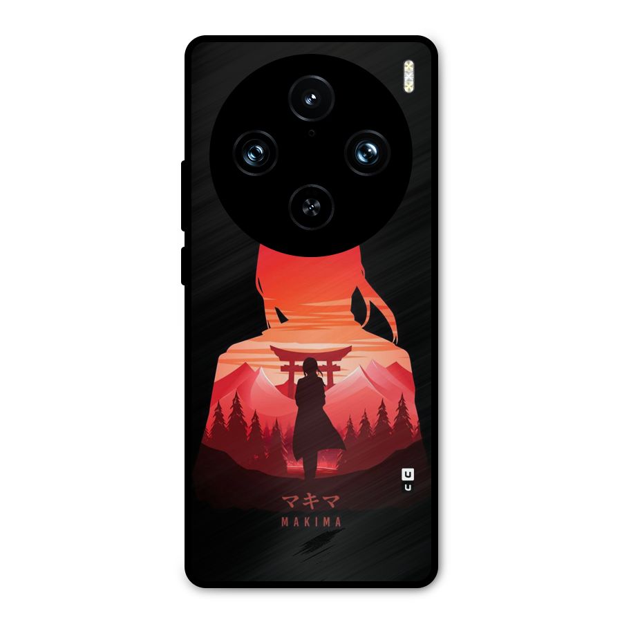 Amazing Makima Metal Back Case for Vivo X100 Pro