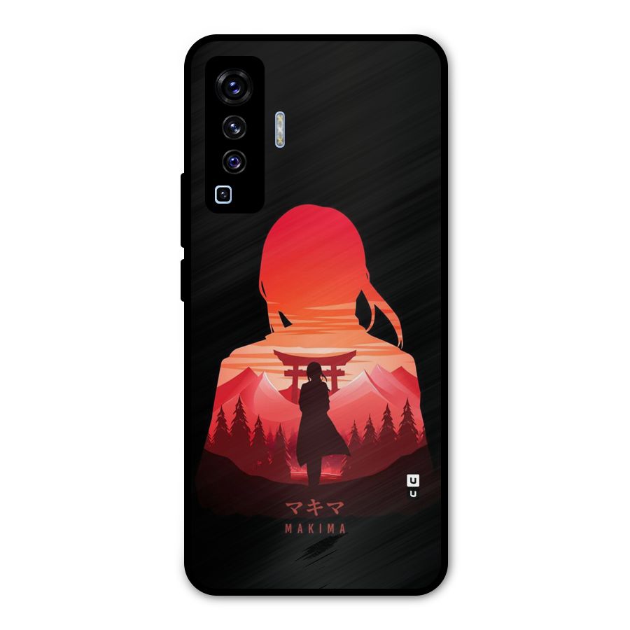Amazing Makima Metal Back Case for Vivo X50