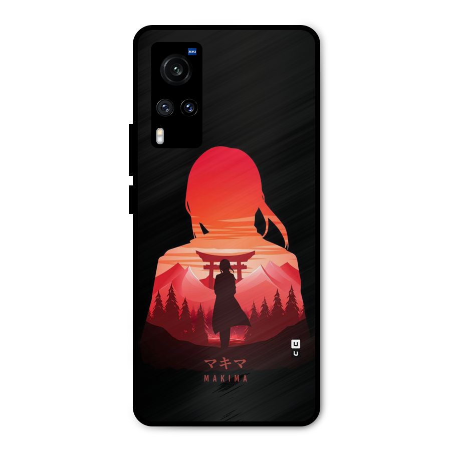 Amazing Makima Metal Back Case for Vivo X60