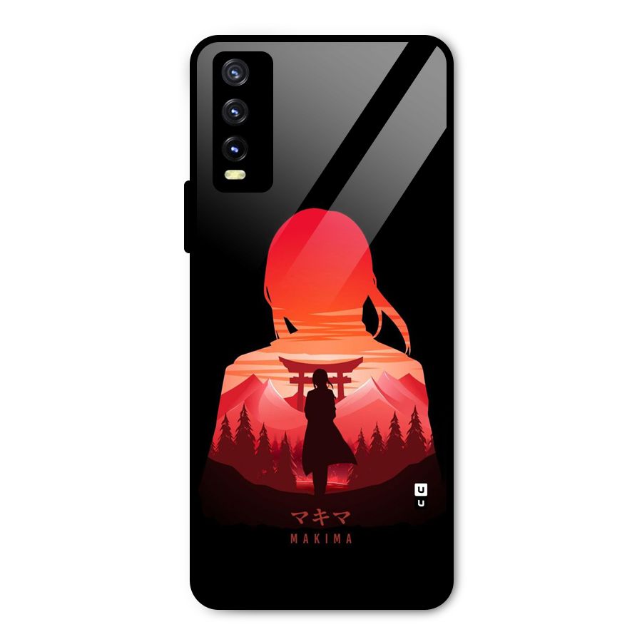 Amazing Makima Metal Back Case for Vivo Y20g