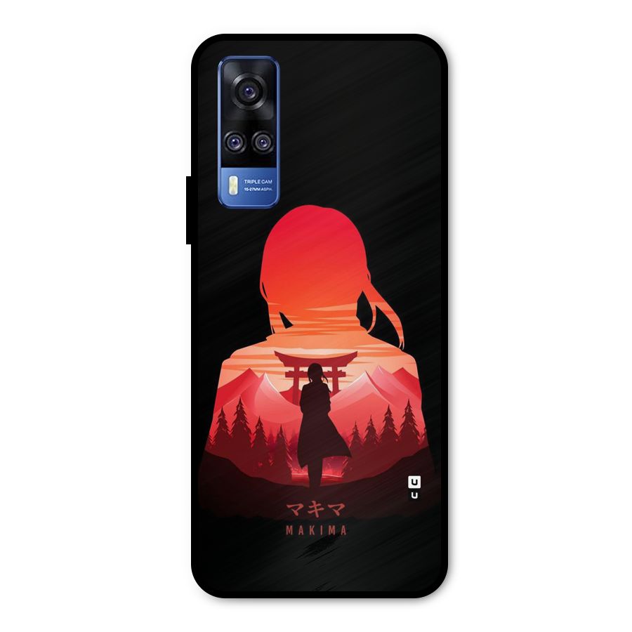 Amazing Makima Metal Back Case for Vivo Y31