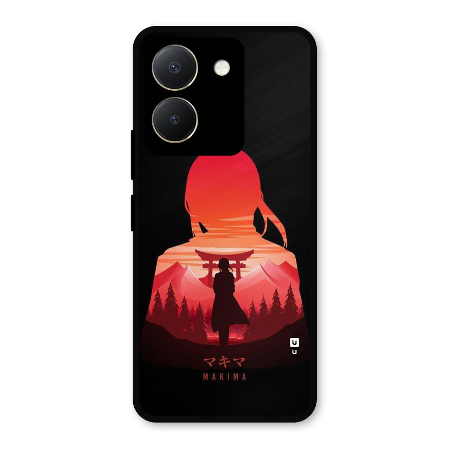 Amazing Makima Metal Back Case for Vivo Y36