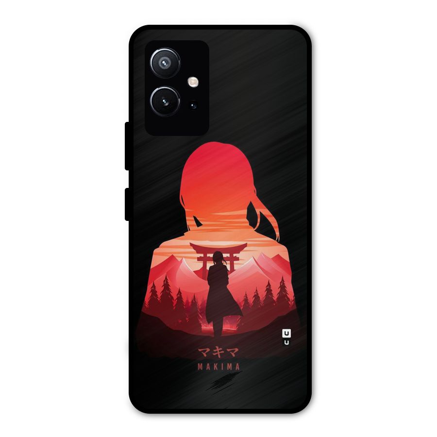 Amazing Makima Metal Back Case for Vivo Y75 5G