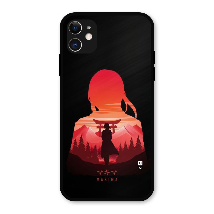Amazing Makima Metal Back Case for iPhone 11