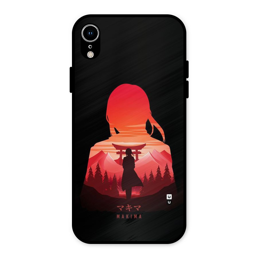 Amazing Makima Metal Back Case for iPhone XR